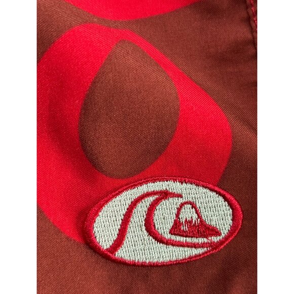 Quicksilver Men's Red Hawaiin Board Shorts L - Picture 3 of 12
